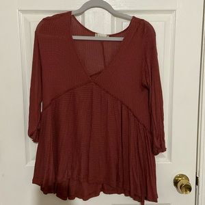 Rust colored blouse